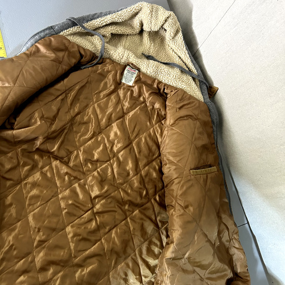 Dickies Mens Hooded Quilt Lined Canvas Work Jacket 2XL Heavyweight Chore Farm - Picture 6 of 9